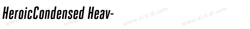 HeroicCondensed Heav字体转换